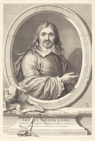 Jacques Sarazin den äldre av Charles Nicolas Cochin I