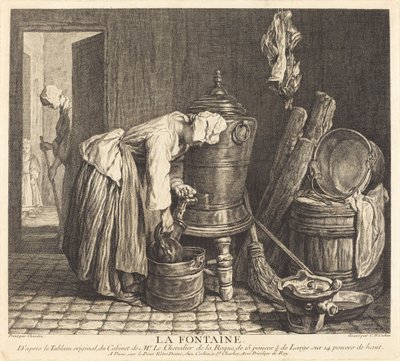 Fontän av Charles Nicolas Cochin I after Jean Siméon Chardin
