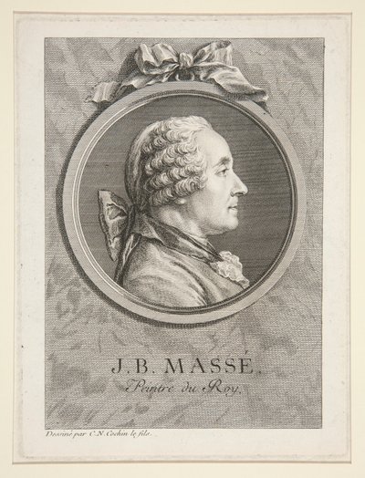 Porträtt av Jean-Baptiste Masse av Charles-Nicolas Cochin the younger