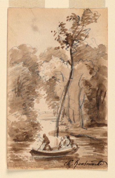 En bäck i skogen av Charles Nicolas Ransonnette