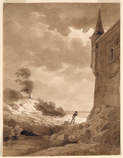 På havsstranden av Charles Nicolas Ransonnette