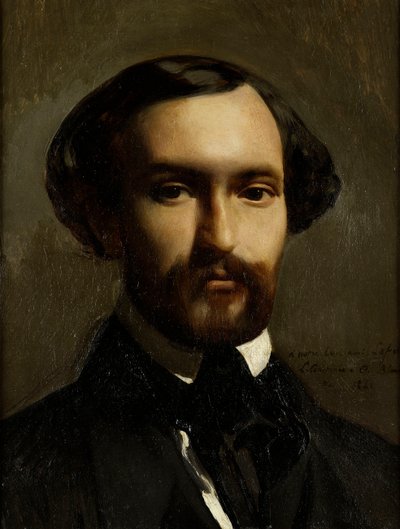 Porträtt av kompositören Charles Gounod 1818-1893, 1841. av Charles Octave Blanchard