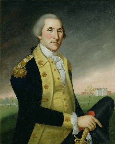 プリンストン スウェディッシュでのジョージ ワシントン av Charles P. & Peale Charles W. (1741 1827) Polk
