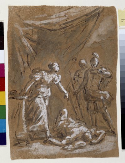Judith och Holopherne (teckning) av Charles Parrocel
