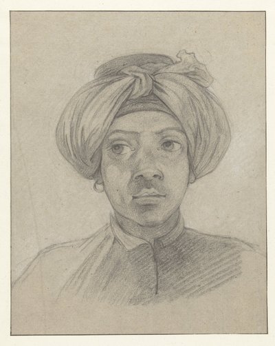 Huvudstudie av en mamluk av Charles Parrocel