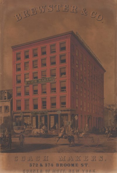 Brewster & Co. Coach Makers, 372 & 374 Broome St., ca. 1860-70 av Charles Parsons