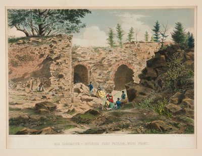 Gamla Casemates - interiör Fort Putnam, West Point av Charles Parsons