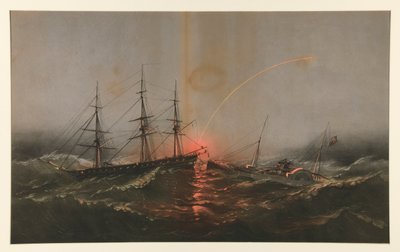 U.S. Fregate Sabine, räddar en bataljon av amerikanska marinsoldater från transportguvernören av Charles Parsons