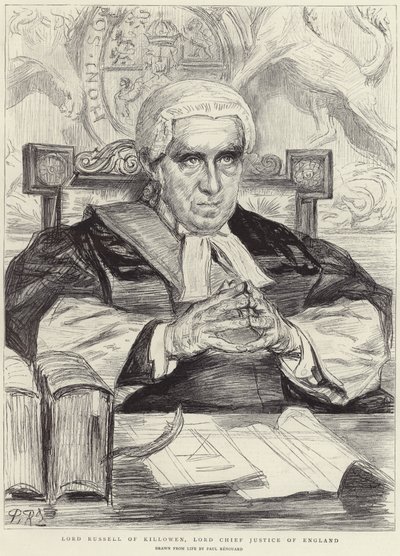 Lord Russell av Killowen (litho) av Charles Paul (after) Renouard