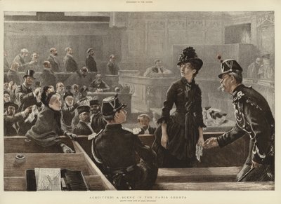 En scen i Paris domstolar av Charles Paul Renouard