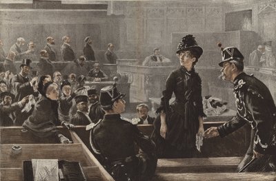 Frikänd, en scen i Paris domstolar av Charles Paul Renouard