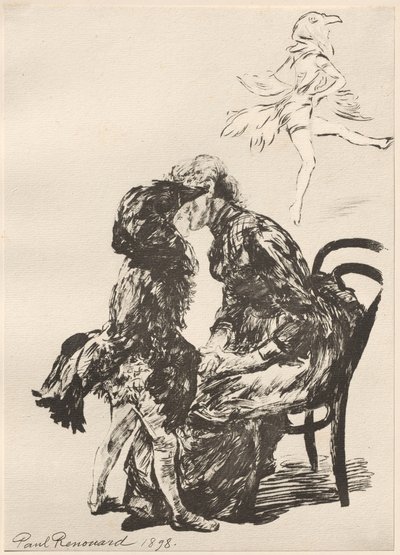 Före baletten, 1898. av Charles Paul Renouard
