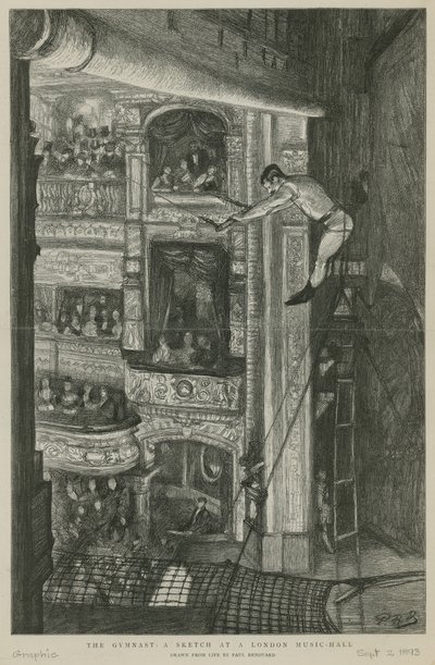 Gymnasten: en sketch i en London Music Hall av Charles Paul Renouard