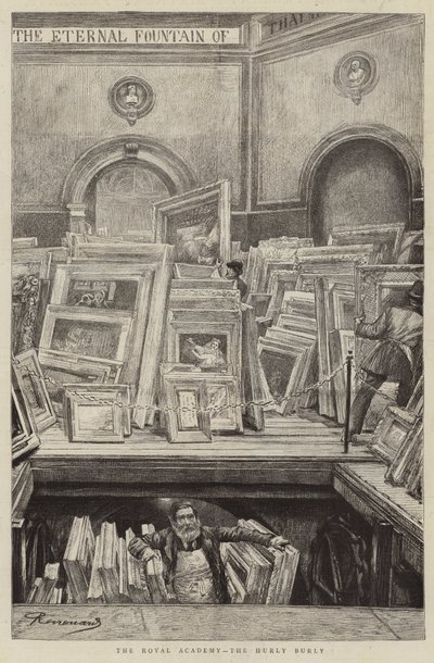 Royal Academy, Hurly Burly av Charles Paul Renouard