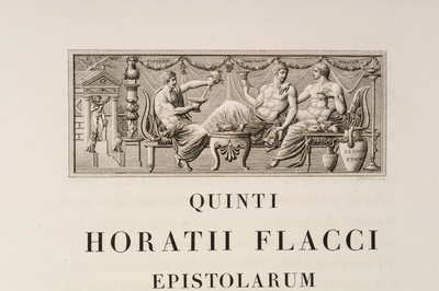 Sida från Quintus Horatius Flaccus av Charles Percier