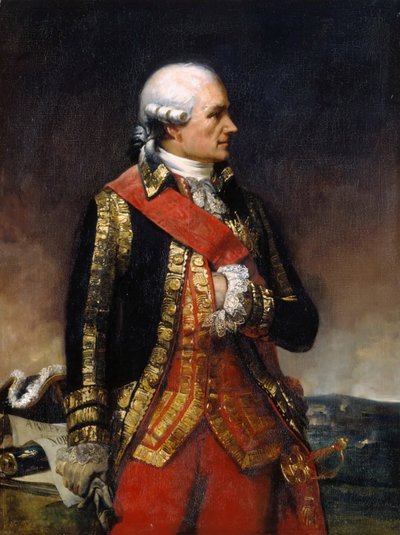 Jean-Baptiste-Donatien de Vimeur, greve av Rochambeau av Charles-Philippe Lariviere