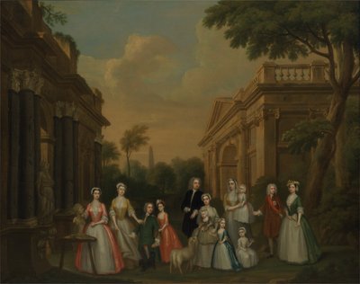 The Finch Family, ca 1732 (olja på duk) av Charles Philips