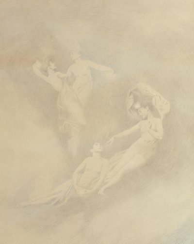 Andar i dimman (silverpoint) av Charles Prosper Sainton