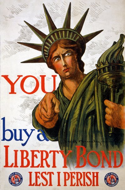 DU köper en Liberty Bond, 1917 av Charles Raymond Macauley