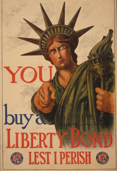 Du--köp ett Liberty-obligation så att jag inte går under, 1917 av Charles Raymond Macauley