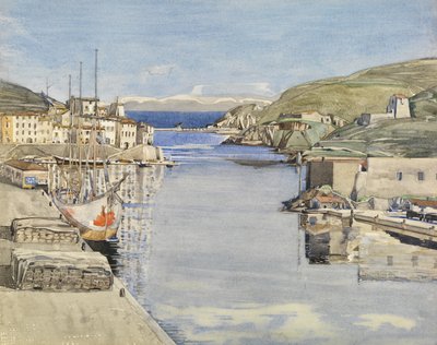 A Southern Port (akvarell på papper) av Charles Rennie Mackintosh