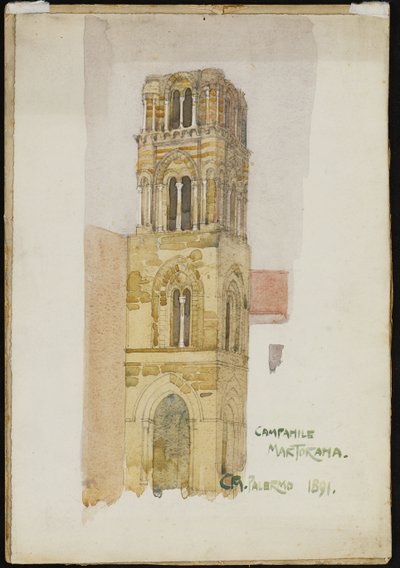 Martorana klocktorn, Palermo, 1891 av Charles Rennie Mackintosh