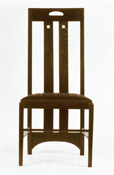 Stol för den vita matsalen, Ingram Street Tearooms (ek) av Charles Rennie Mackintosh