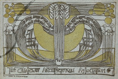 Conversazione Programme, från Glasgow Architectural Association av Charles Rennie Mackintosh