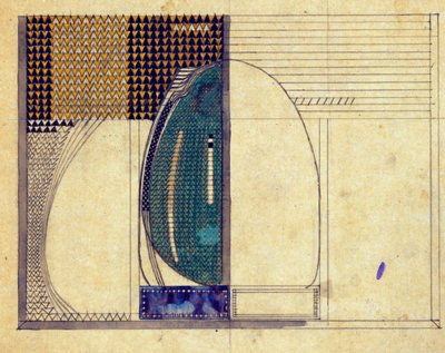Design för W.J. Bassett-Lowke, 1916 av Charles Rennie Mackintosh