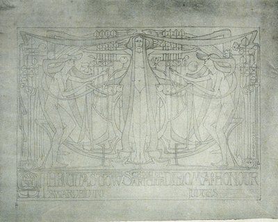 Diploma of Honour, Glasgow School of Art, 1893 (akvarelltryck på rispapper) av Charles Rennie Mackintosh