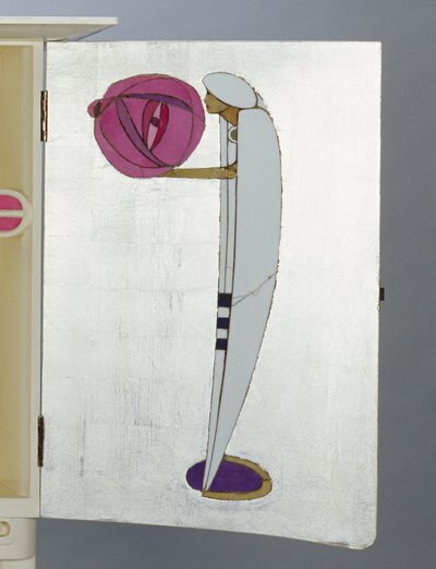Figur i arabisk mantel och turban som håller i en lykta av Charles Rennie Mackintosh
