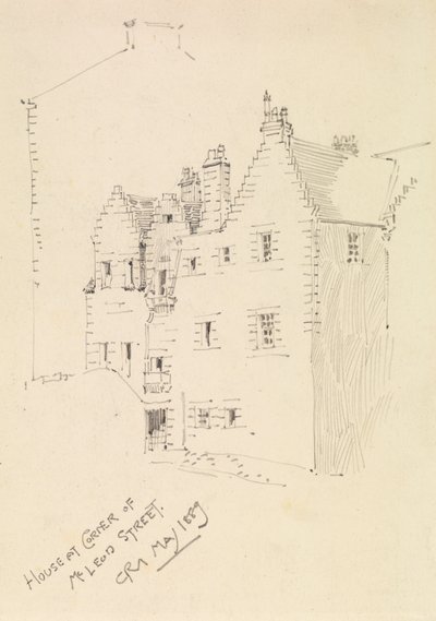 Hus På Hörnet Av Mcleod Street av Charles Rennie Mackintosh