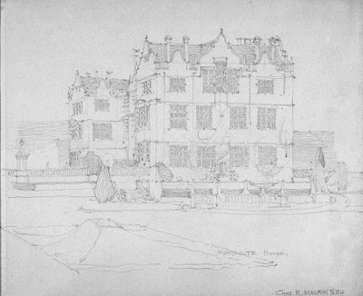 Montacute House, ca 1893-1920 av Charles Rennie Mackintosh