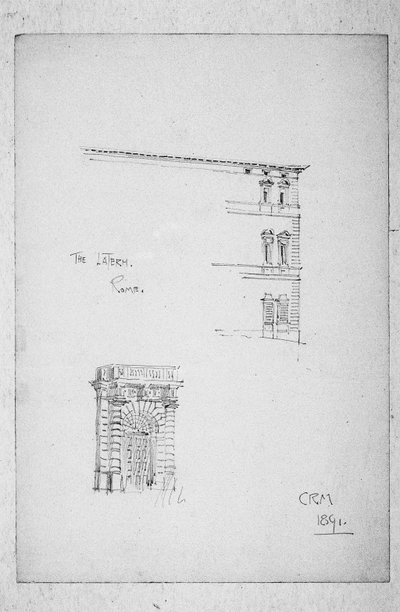 Lateranen, Rom, 1891 av Charles Rennie Mackintosh