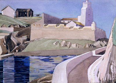 Fyren, 1927 (wc över penna på papper) av Charles Rennie Mackintosh