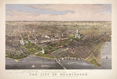The City of Washington, pub. 1876 av Charles Richard Parsons