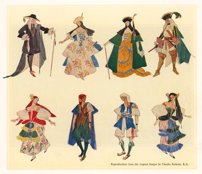 Originaldesigner för The Gondoliers av Charles Ricketts