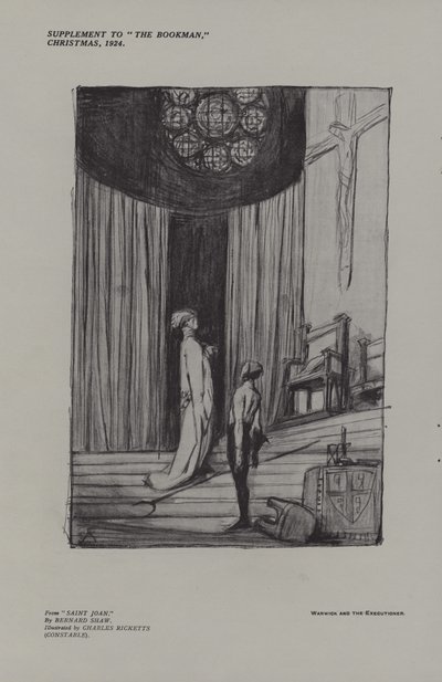 Warwick och bödeln från Saint Joan av Charles Ricketts