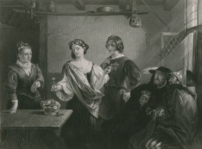 Florizel och Perdita, vintersaga av Charles Robert Leslie