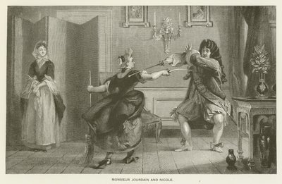 Monsieur Jourdain och Nicole av Charles Robert Leslie