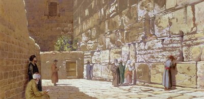 Klagomuren, i Jerusalem, 1872 av Charles Robertson