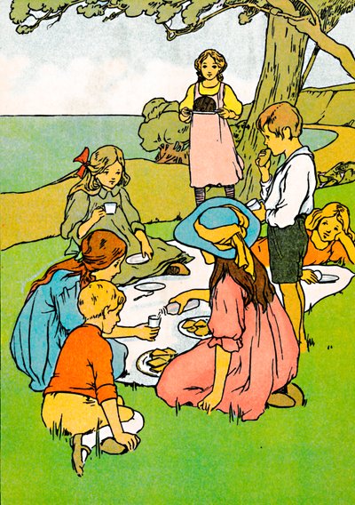 En julmiddag i Nya Zeeland, 1912 av Charles Robinson