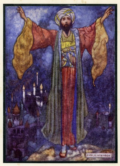 Illustration för Rubaiyat av Omar Khayyam av Charles Robinson