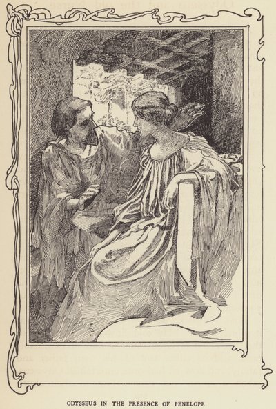 Odysseus i närvaro av Penelope av Sir John Charles Robinson