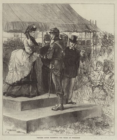 Prinsessan Louise delar ut priserna i Wimbledon av Sir John Charles Robinson