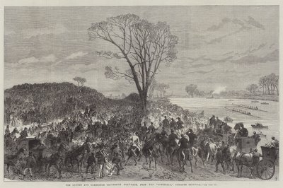 Oxford och Cambridge University Boat-Race, från Sandhills, mittemot Chiswick av Sir John Charles Robinson