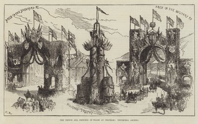 Prinsen och prinsessan av Wales i Chatham, Triumfbågar av Sir John Charles Robinson