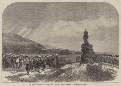 Drottningen avslöjar statyn av den avlidne prinsgemalen i Balmoral av Sir John Charles Robinson