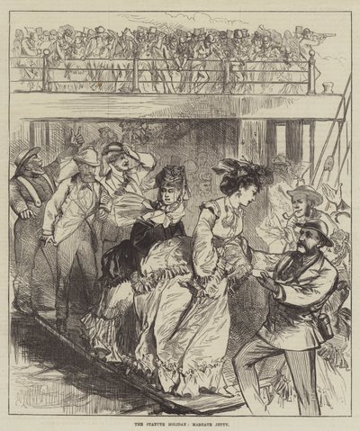 Semester med statyn, Margate Jetty av Sir John Charles Robinson