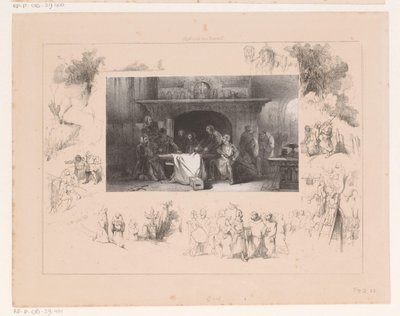 Riddare runt ett bord av Charles Rochussen